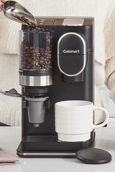 Coffee Grinder And Brewer, Coffee Maker With Grinder, Waffle Bowl, Burr Coffee Grinder, Single Serve Coffee Makers, Single Serve Coffee, The Grind, Ground Coffee, Coffee Pods