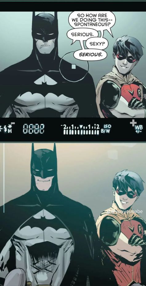 Bruce Wayne And Jason, Batfamily Funny, Big Feelings, Univers Dc, Batman Funny, Arte Dc Comics, Batman Comic Art, Dc Comics Artwork, Batman Universe