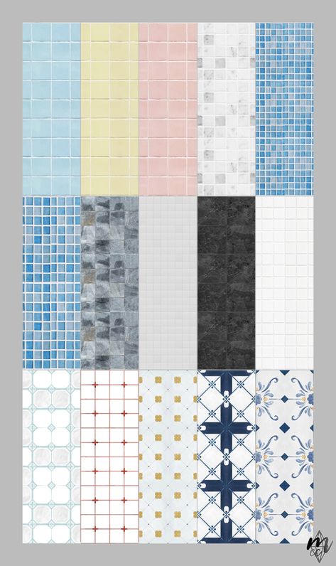 •Marta's SimsBook cc• - Sims 4 versions by @aquariustrait​  | Original... Sims 4 Tile Cc, Cool Tiles, Ts3 Cc, Beautiful Costumes, Cc Finds, Sims 4 Cc, Beautiful Bedding, Sims Cc, My Website