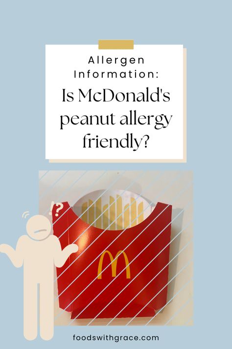 picture of mcdonalds fries, question about if it is safe for peanut allergies Peanut Allergy Awareness, Chocolate Toffee Bars, Nut Allergy, Food Allergies Awareness, Allergy Awareness, Butter Toffee, Peanut Allergy, Peanut Oil, Natural Pain Relief