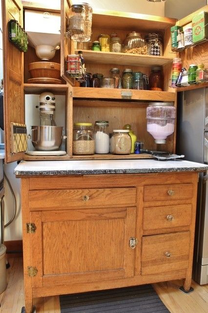 Kitchen With Hoosier Cabinet, Hoosier Cabinet In Kitchen, Vintage Hoosier Cabinet, Hoosier Cabinet Ideas, Hossier Cabinet, Hoosier Cabinet Ideas Farmhouse, Hoosier Cabinet Decorating Ideas, Hosier Cabinet, Sellers Cabinet