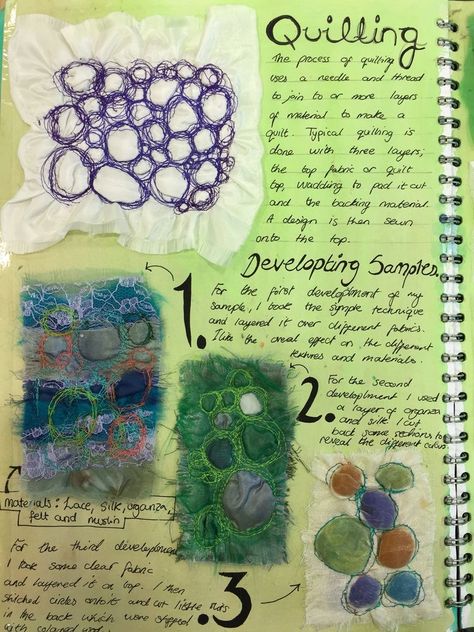 Textile Art Journal, A Level Textiles Themes, Textiles Pages, Textiles Sketchbook Ideas, Textiles Samples, Textile Design Sketchbook, Textiles Portfolio, Textile Development, Textiles Book