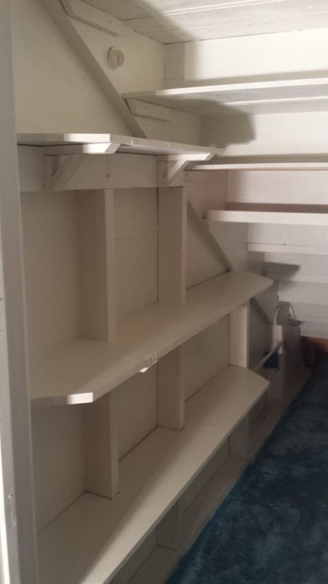 Under the stairs closet makeover - Shanty 2 Chic Small Utility Room Ideas Organizing, Under Stairs Shelving, Understairs Pantry, Under The Stairs Closet, Under Stairs Cupboard Storage, Shelves Under Stairs, Stairs Closet, Under Stairs Pantry, Space Under Stairs