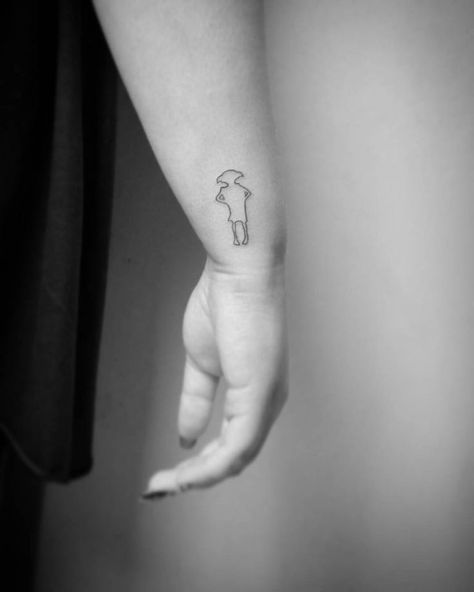 ... Hp Tattoo, Tattoo Cute, Dobby Harry Potter, Cute Harry Potter, Shape Tattoo, Harry Potter Tattoos, Harry Potter Tattoo, Pattern Tattoo, Trendy Tattoos