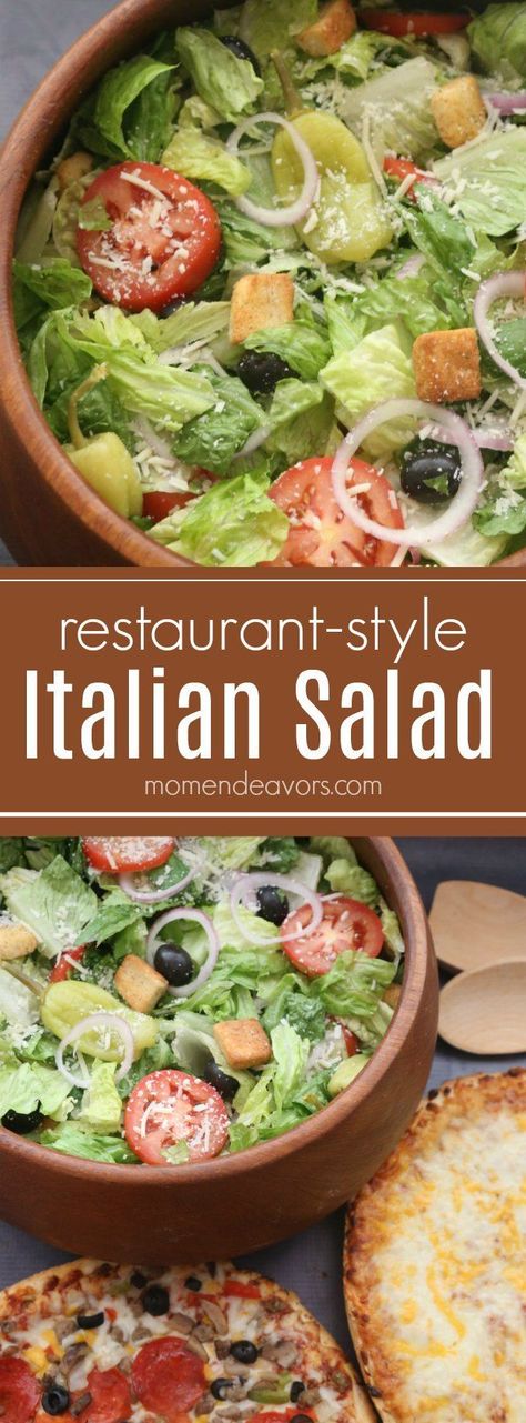 Italian Salad Recipes, Pizza Fatta In Casa, Salad Easy, Diner Recept, Italian Recipes Traditional, Italian Recipes Easy, Salad Pasta, Italian Salad, Italian Dinner