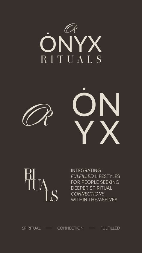 ONYX RITUALS BRAND IDENTITY | WELLNESS BRAND Spiritual Connections, Wellness Lifestyle, Passion Project, Spiritual Connection, Lifestyle Brand, Brand Identity, Ritual, Onyx, Branding Design