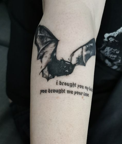 Mcr Tattoo, Bullet Tattoo, Emo Tattoos, Funky Tattoos, Bat Tattoo, Sick Tattoo, Парные Тату, Gothic Tattoo, Dream Tattoos