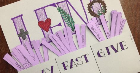 Religious education ideas for Catholic teachers, homeschoolers, and catechists- crafts, lessons, and printables on Sacraments, Scripture and Prayer. Lent Poster, Lent Crafts, Lent Activities, Formation Ideas, Ccd Activities, Lent Ideas, Lenten Activities, Religion Activities, Catholic Lent