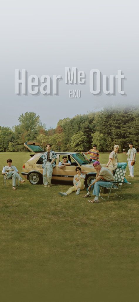 Exo Hear Me Out Wallpaper, Exo Exist, Album Wallpaper, Exo Wallpaper, Exo Lockscreen, Baekhyun Chanyeol, Suho, Sehun, Chanyeol