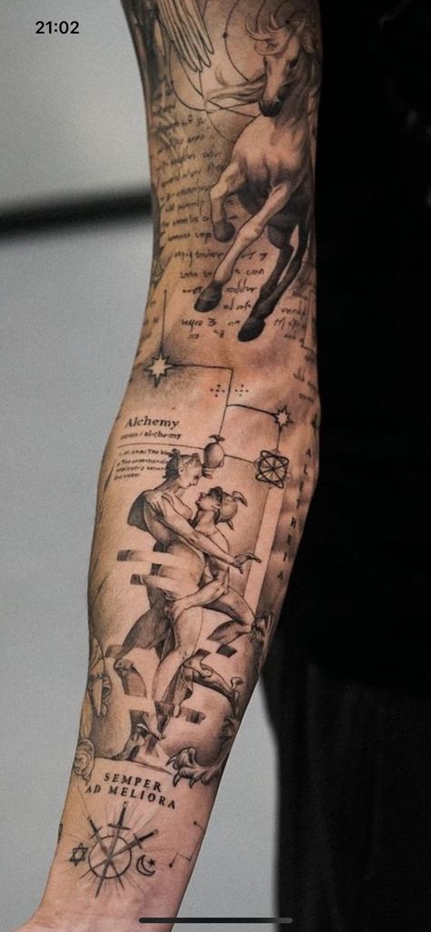 Mens Roman Sleeve Tattoo, Greek Tattoos For Men Forearm, Inner Bicep Greek Tattoo Men, Greek Wrist Tattoos, Roman Arm Tattoo, Greek Elbow Tattoo, Philosophy Tattoos Ideas, Filled In Patchwork Sleeve Tattoo, Roman Theme Tattoo