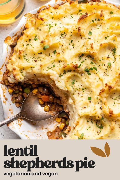 Sweet Potato Lentil Shepherds Pie, Easy Lentil Shepards Pie, Impossible Shepherds Pie Recipe, Vegetarian Shepherds Pie Lentil, Lentil Shepherd's Pie, Lentil Shepards Pie Vegetarian Recipes, Vegan Shepard’s Pie, Lentil Shepherds Pie Vegan, Shepherds Pie Recipe Vegetarian