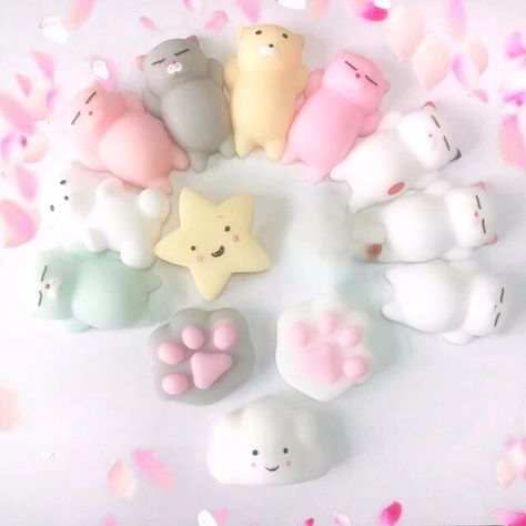 Squishy Toy Cute Animal Antistress Ball Squeeze Mochi Rising Toys Abreact Soft Sticky Stress Relief Toys Funny Gift - AliExpress Mini Squishy, Animal Squishies, Figet Toys, Tinker Toys, Cool Fidget Toys, Kawaii Toys, Cleaning Toys, Cute Toys, Fidget Toys