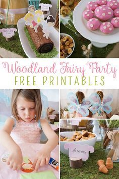 Woodland Fairy Party with Free Printables - Yellow Bliss Road Woodland Fairy Birthday, Fairy Princess Party, Woodland Fairy Party, Fairytale Birthday, Enchanted Forest Party, Fairy Garden Birthday Party, Magical Woodland, Fairytale Party, House Craft