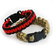 Parachute Cord Bracelet Instructions PS122 Red Braided Nylon Bracelets With Adjustable Cord, Adjustable Braided Bracelet With Lobster Clasp, Paracord Heart Bracelet, Parachute Cord Bracelets, Square Knot Bracelet, Adjustable Black Paracord Braided Bracelet, Bracelet Instructions, Square Knot Bracelets, Finger Weaving