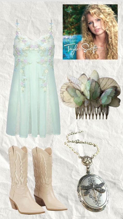 debut outfit for the tour <33 #taylorswift #theerastour Era Tour Outfits Debut, Eras Tour Outfits Taylor Swift Debut, Debut Eras Tour Outfit Ideas, Eres Tour Outfits, Eta Tour Outfits, Taylor Swift Debut Aesthetic Outfit, Taylor Swift Concert Outfit Debut, Eras Tour Outfit Ideas Debut, Era’s Tour Outfits