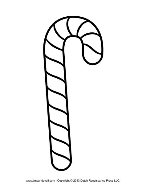 Candy Cane Template Candy Cane Template, Candy Cane Coloring Page, Candy Coloring Pages, Fargelegging For Barn, Candy Cane Crafts, Candy Cane Decorations, Mini Candy Canes, Printable Chart, Free Candy