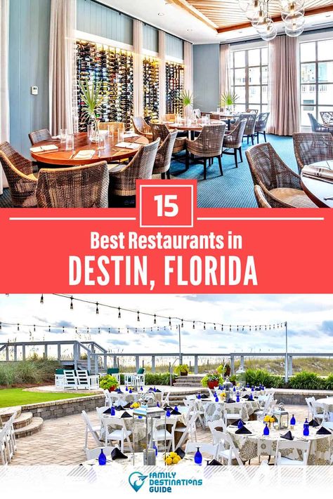 Destin Restaurants, Emerald Coast Florida, Destin Florida Restaurants, Destin Florida Vacation, Lunch Places, Florida Travel Guide, Best Seafood Restaurant, Brunch Places, Cozy Restaurant