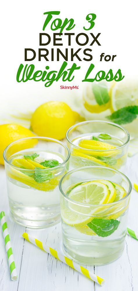 Give your body a daily boost with these 3 detox drinks that help you shed both toxins and unwanted weight. Makanan Rendah Kalori, Healthy Detox Cleanse, Body Detox Cleanse, Best Smoothie, Full Body Detox, Lemon Diet, Lemon Detox, Jillian Michaels, Detox Drinks Recipes