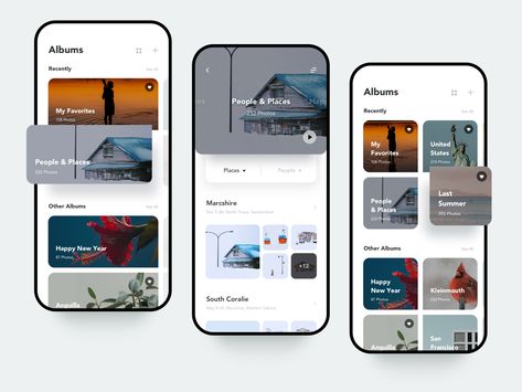 Recent photo album page concept by Crank | Dribbble | Dribbble Photo Album App, App Store Design, Ui Design Mobile, Ui Ux 디자�인, Ux App Design, Android App Design, Ios App Design, Photo Editing App, Mobile Application Design