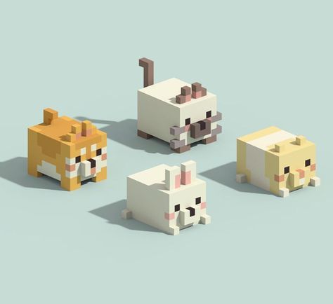 Minecraft Statues, Rumah Minecraft Sederhana, Pola Kotak, Voxel Art, Minecraft Banner Designs, Bangunan Minecraft, Minecraft Farm, Minecraft Banners, Cool Minecraft Creations