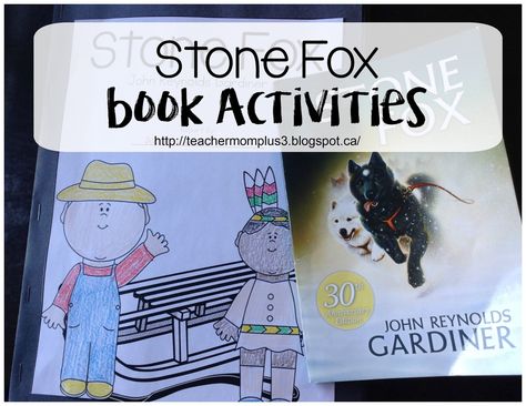 Hi guys! Today I wanted to share with you some of the activities that we did to go along with the book Stone Fox. My son really enjoyed... Stone Fox Activities, Stone Fox Novel Study, Fox Activities, Kids Stem Activities, Novel Study Activities, Fox Poster, Books Reference, Stone Fox, School Celebration