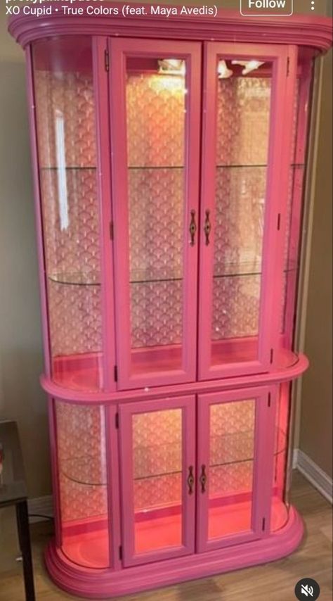 Pink Closet, Pink Furniture, Cute Furniture, Kitschy Kitchen, Dream Furniture, Glam Room, Diy Furniture Renovation, Pink Kitchen, Furniture Renovation