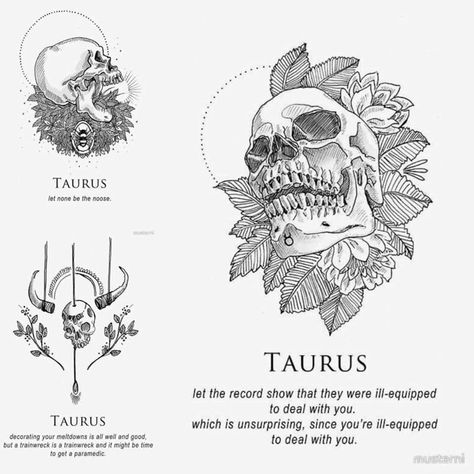 12 Brutally Honest Horoscopes For People Who Prefer Their Astrology Dark - Memebase - Funny Memes Dark Astrology, Taurus Constellation Tattoo, Taurus Symbols, Taurus Constellation, Bull Tattoos, Taurus Tattoos, Aries Tattoo, Horoscope Taurus, Constellation Tattoos