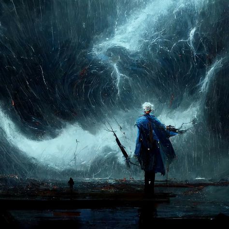 Storm Mage, Storm Sorcerer, Storm Magic, Kingdom Of God, Modern Magic, Ghost Of Tsushima, Magic Aesthetic, Transformers Artwork, Fantasy Places