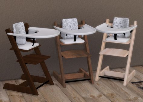 Tripp Trapp Toddler Chair | Nordica-sims on Patreon Sims 4 Toddler High Chair Cc, Sims 4 High Chair, Toddler Cc Sims 4, Mods Sims 4, Sims 4 Beds, Ts4 Mods, Sims 4 Kitchen, Sims 4 Tsr, Sims Baby