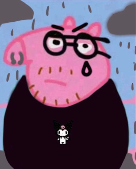 papa cerdito emo peppa pig Emo Peppa, Peppa Pig Imagenes, Peppa Pig Memes, Papa Pig, Pepper Pig, Peppa Pig Funny, Peppa Pig Wallpaper, Pig Wallpaper, George Pig