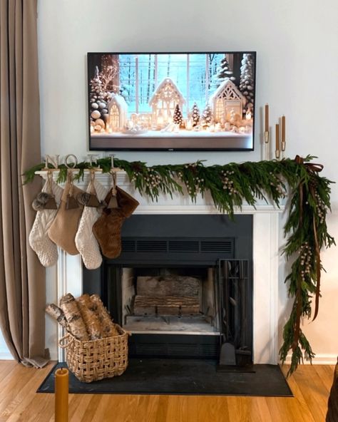 LIVING ROOM HOLIDAY INSPO🤎🎄Welcome October and happy Tuesday friends. These are some stills from last year Christmas Decor… 🚨Link in bio to SHOP . . . #christmas2024 #livingroomdesign #brownchristmas #holidaydecorating #christmasmantle #christmastree #livingroominspiration #navidad Christmas Decor Ideas | Brown Christmas Decor | Styling my Living Room for Christmas | Holiday Mantle Inspiration | Neutral Christmas Tree Tv Mantle Christmas Decor, Christmas Decor Ideas Brown, Mantle With Tv Decor, Brown Christmas Decor, Mantle With Tv, Tv Stand Christmas Decor, Christmas Tv Stand, Mantle Inspiration, Living Room For Christmas