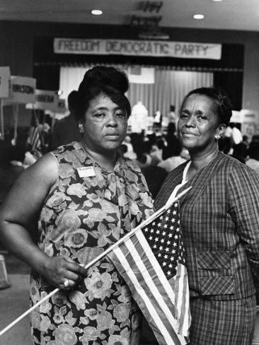 Fannie Lou Hamer and Ella Baker are photographed attending the Freedom Democratic Party, 1964  Photo credit: Johnson Publishing Company Ella Baker, Fannie Lou Hamer, Black Knowledge, Civil Rights Movement, African Diaspora, African History, Southern Belle, African American History, Black American