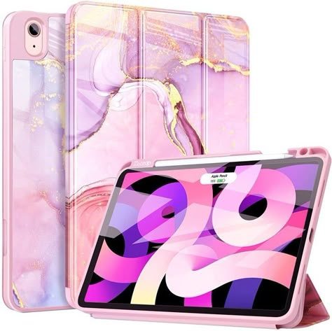 Ipad Air 4th Generation, Dekorasi Halloween, Cute Ipad Cases, Apple Ipad Case, Marble Pink, Girly Phone Cases, Iphone Obsession, Cover Wattpad, Ipad Air Case