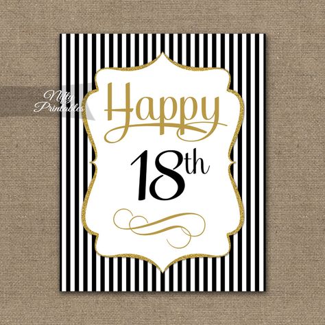 18th birthday sign - Google Search 35 Birthday Decorations, 75th Birthday Decorations, 90th Birthday Party Decorations, 30th Birthday Sign, 40 Birthday Signs, 21st Birthday Sign, 90th Birthday Decorations, Happy 35th Birthday, 80th Birthday Decorations