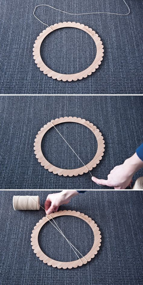 Warp a Circle Loom| The Weaving Loom Circular Weaving Loom, Teneriffe Lace, Circle Loom, Circular Loom, Pin Weaving, Circular Weaving, Weaving Loom Projects, Teneriffe, Weaving Tutorial