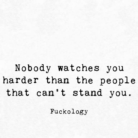 Nobody watches you harder than the people that can't stand you. Gordon Ryan, Princess Letters, Jessica Gordon, Self Control Quotes, Rude Quotes, Couple Inspo, Entertaining House, Flying Monkeys, Hard Quotes