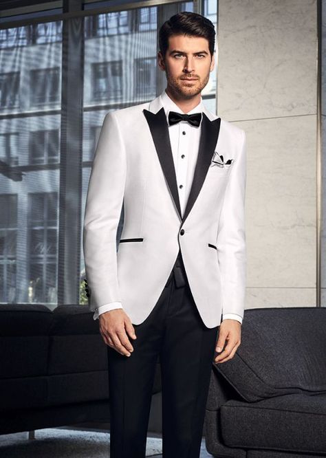 Creative Suits, White Tuxedo Wedding, Mens White Suit, Black Tie Dress Code, White Wedding Suit, Best Man's Outfit, Black And White Suit, Black Suit Wedding, Black And White Tuxedo