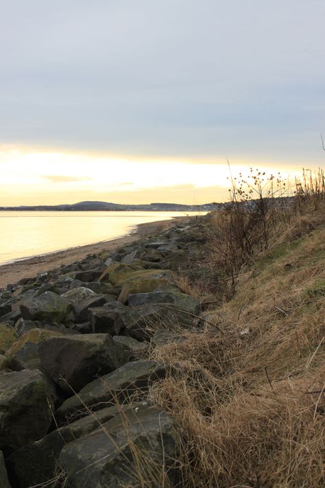 Broughty Ferry and Monifieth beach front- photography by Rachel Wright Beach On A Cloudy Day, Omaha Beach Normandy, Scarborough Beach, Shoreline Village Long Beach, Broughty Ferry, Built Environment, Country Roads, Photography