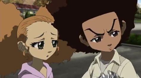 Boondocks Matching Pfp, Boondocks Comic, Boondocks Characters, Jazmine Dubois, The Boondocks Cartoon, Boondocks Drawings, Anime Rapper, Black Cartoon Characters, Swag Cartoon