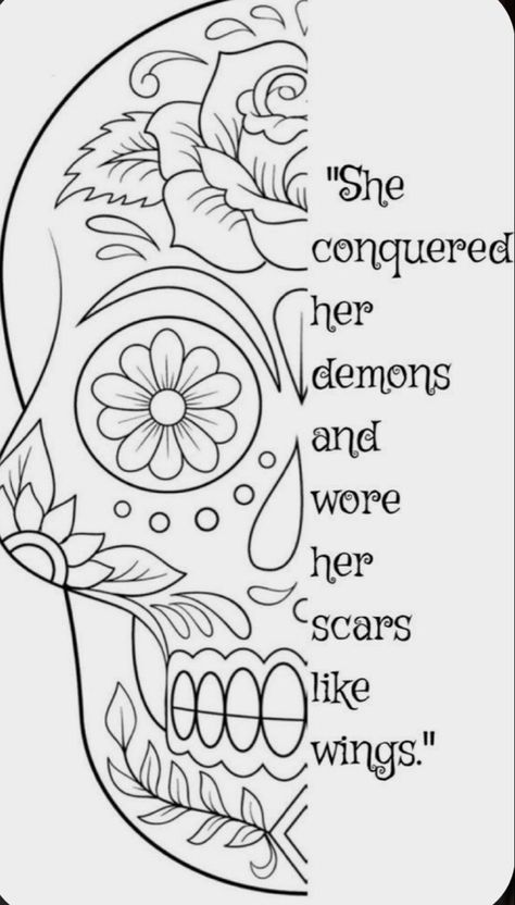 Goth Tatoos, Skull Coloring, Free Adult Coloring Printables, Skull Coloring Pages, Adult Coloring Books Printables, Adult Colouring Printables, Flame Tattoos, Swear Word Coloring, Love Coloring Pages