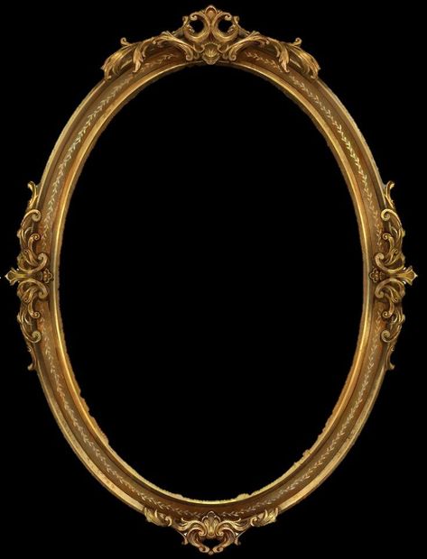 Victorian Frames Vintage, Vintage Frame Png, Mirror Png, Gold Oval Frame, Victorian Frame, Antique Picture Frames, Vintage Frame, Vintage Objects, Portrait Frame