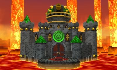 Bowser's Castle (Mario and Luigi Paper Jam) by Banjo2015 Theme Park Planning, Mario Crafts, Super Mario Bros Birthday Party, Super Mario Games, Castle Background, Super Mario 3d, Mario Birthday Party, Super Mario Party, Castle Tower