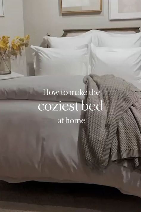 Hotel Bedding At Home How To Make, Best Way To Make Your Bed, How To Make Duvet Look Fluffy, How To Make Your Bed Look Luxurious, How To Put A Throw On A Bed, How To Make Up A Bed, How To Make Your Bed Like A Hotel, How To Make A Fluffy Bed, How To Make Bed Look Fluffy