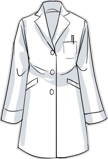 Lab Coat Drawing, Coat Drawing, Doctor White Coat, Image Drawing, Doctor Drawing, White Lab Coat, Leaf Vector, Lab Logo, Blue Sky Background