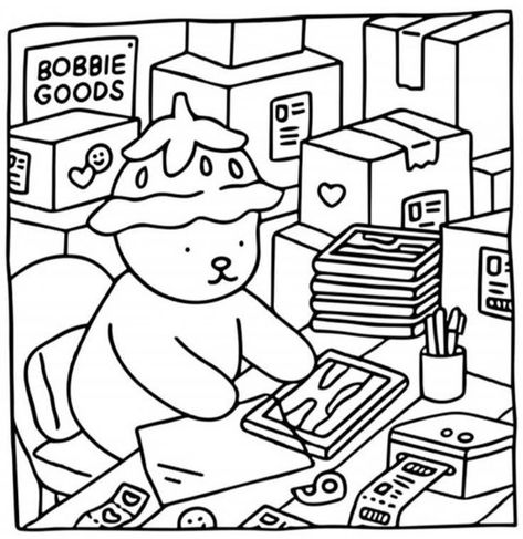 Bobbie Goods Coloring Pages, Bobbie Goods Coloring, Bobbie Goods, Hello Kitty Colouring Pages, Kitty Coloring, Bear Coloring Pages, Hello Kitty Coloring, Detailed Coloring Pages, Coloring Page Ideas