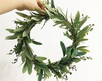 Olive Leaf Crown, Greek Leaf Crown, Greek Goddess Crown, Greek Headpiece, Olive Crown, Silk Flower Crown, Gold Leaf Crown, Woodland Crown, Flower Crown Bridesmaid