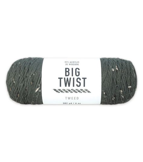 Big Twist Tweed Yarn | JOANN Discounts For Teachers, Bernat Yarn, Green Yarn, Tweed Yarn, Big Twist, Knitting Gauge, Needle Arts, Yarn Projects, Joanns Fabric And Crafts