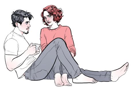 Tony Stark + Natasha Romanoff - by kelslk Tony Stark Fanart, Tony Stark Comic, Наташа Romanoff, Marvel Agents Of Shield, Funny Marvel Memes, Marvel Fan Art, Romanoff, Natasha Romanoff, Marvel Fan