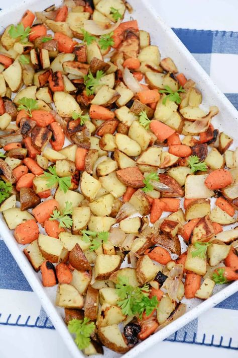 Roast Carrots, Potatoes And Onions, Carrots Potatoes, Aip Paleo Recipes, Potatoes Onions, Potato Onion, Aip Paleo, Carrots And Potatoes, Onion Recipes