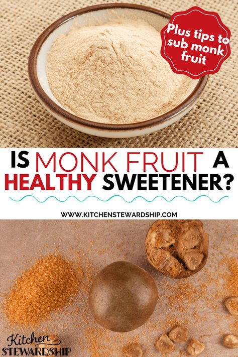 Monkfruit Simple Syrup, Monkfruit Sweetener Recipes, Recipes With Monk Fruit Sweetener, Healthy Sweeteners, Clean Baking, Monk Fruit, Baked Fruit, Recipes Appetizers And Snacks, Healthy Homemade Recipes